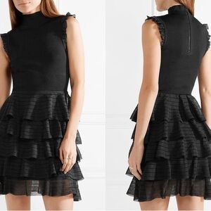 Alice and Olivia Janice Dress in Black, Size Medium